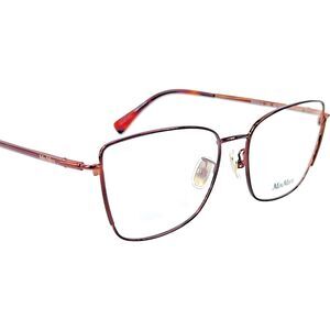 Max Mara MM5004-H Womens Eyeglass Frame 034 Shiny Copper Red Havana
